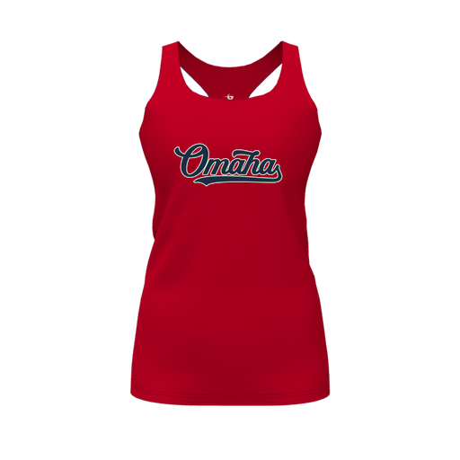 [FT0TRBRD-FYS-LOGO2] Decker Racerback Tank Top (Female Youth S, Red, Logo 2)