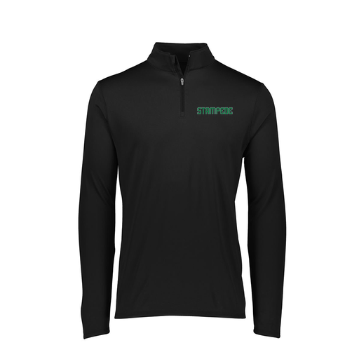 [FTLQFLBK-FAXS-LOGO3] Decker Women's Flex-Lite 1/4 Zip Shirt (Female Adult XS, Black, Logo 3)