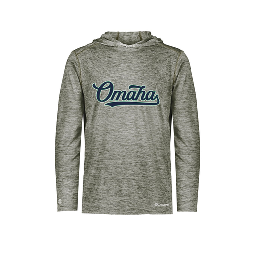 [FOLHCGGY-AS-LOGO2] Decker Men's Charge Hoodie (Adult S, Gray, Logo 2)