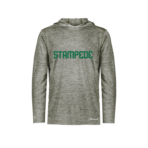 [FOLHCGGY-YS-LOGO3] Decker Youth Charge Hoodie (Youth S, Gray, Logo 3)